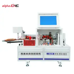 DW-1800 High-Speed Automatic Edge Banding Machine - Front View for Furniture Manufacturing