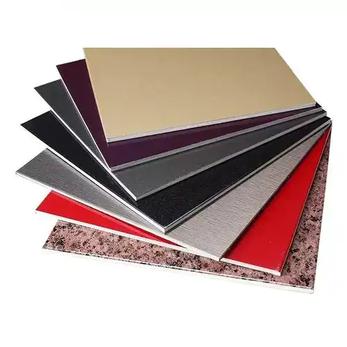 Dual Process CNC Router High Gloss Colored Aluminum Composite Panel Raw Sheets
