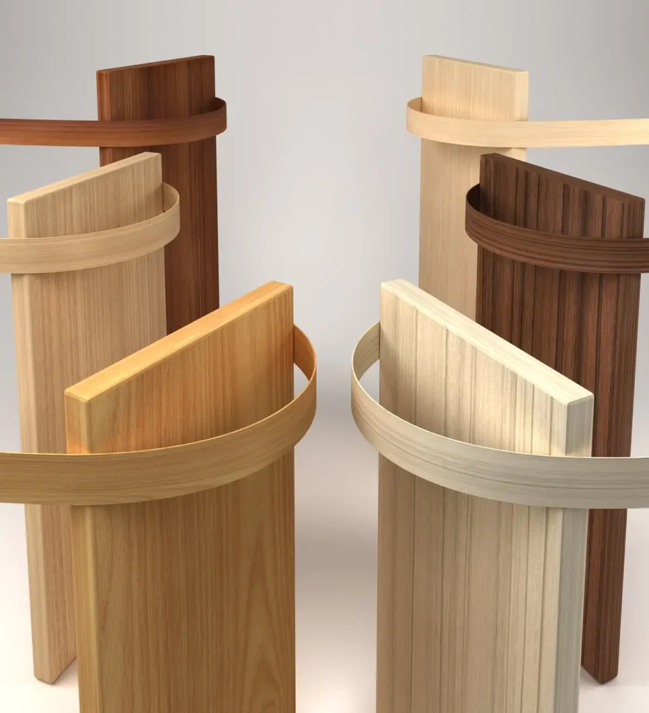 Edge banding effect display