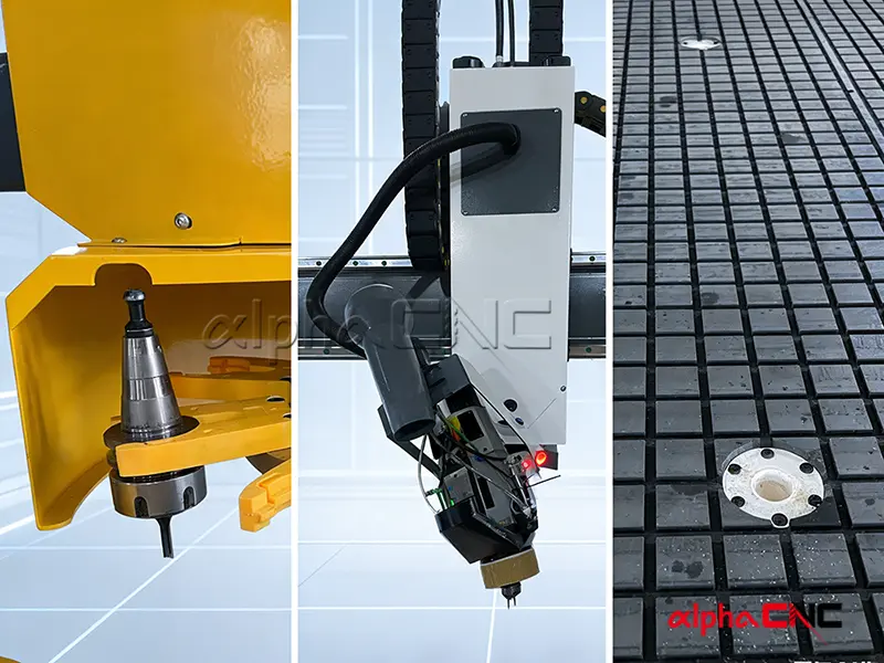 Engraving machine parts and components display
