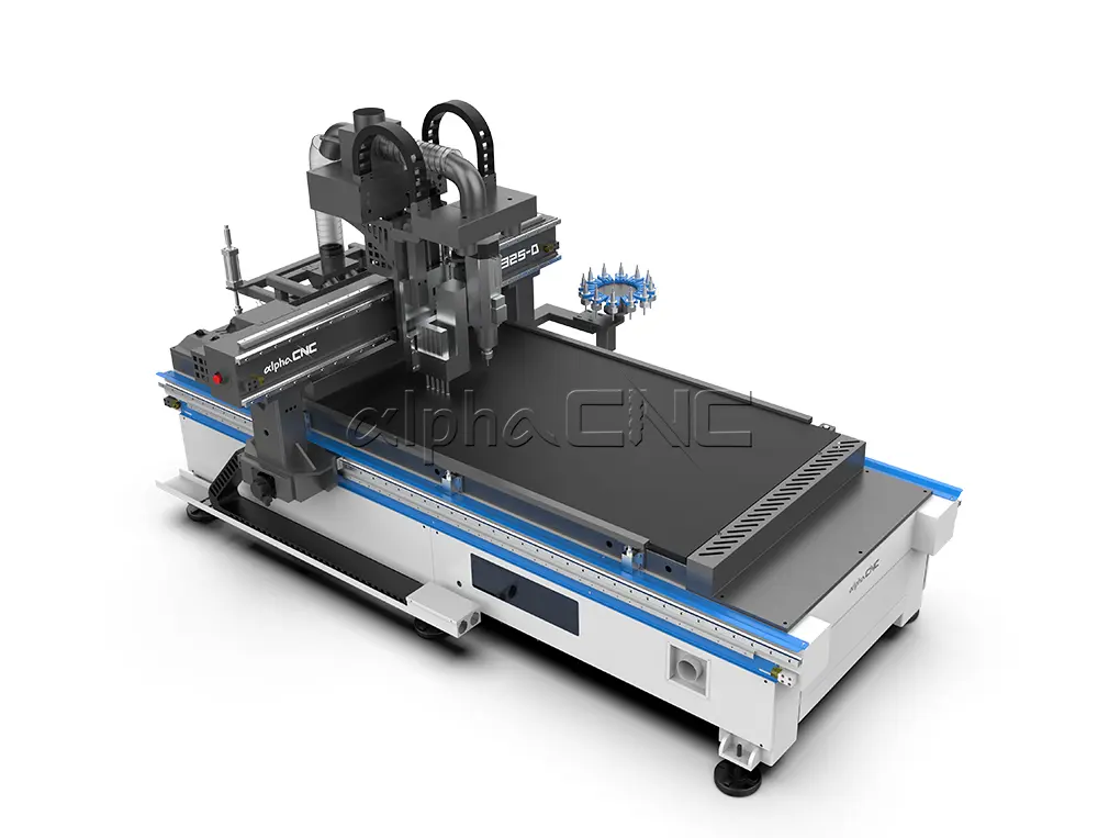Automatic tool changing disc production line