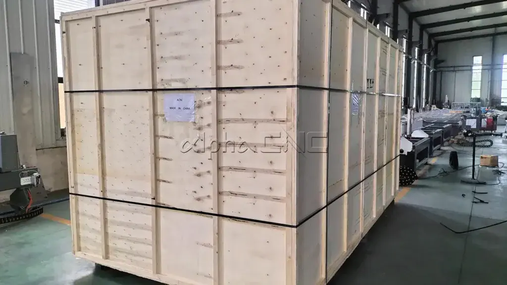 Export wooden case packing for Alpha CNC wood cnc router