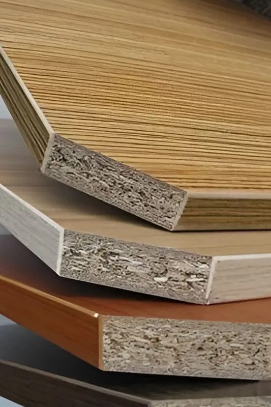 Particle board edge banding board