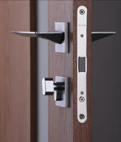 Precision door lock holes drilled by Alpha CNC machine