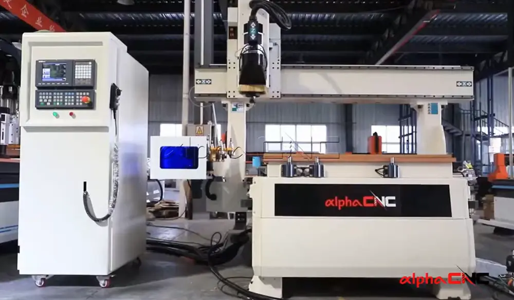 Four axis ATC engraving machine