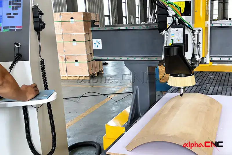 Four-axis rotary axis engraving demonstration