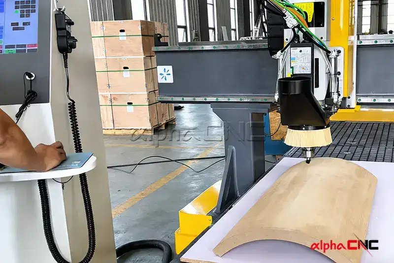 Four-axis rotary axis engraving demonstration