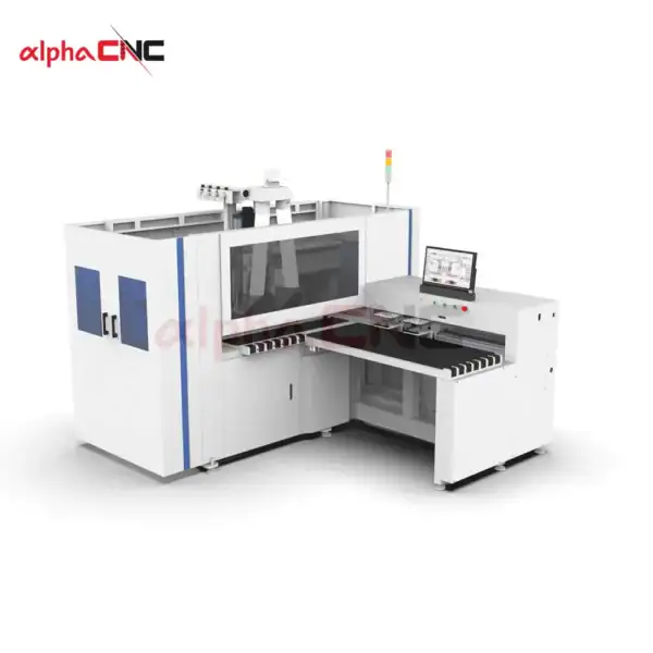 Alpha CNC Automatic Six-Side Drilling Machine Front View