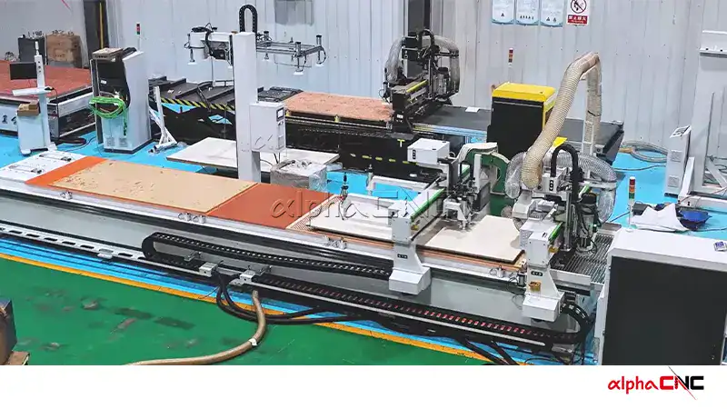 Furniture manufacturing equipment for panel furniture factory