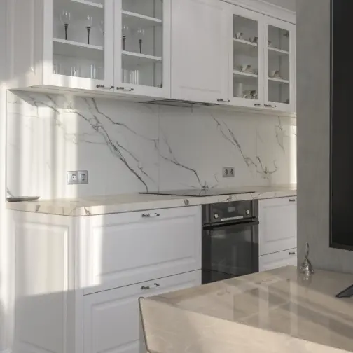 CNC Granite Bridge Saw Cutting Granite Countertop