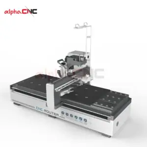 Rear view ball screw CNC router with electrical system