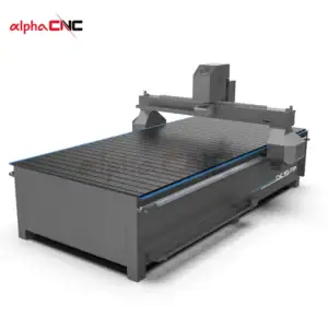 Heavy-duty steel frame for CNC router stability