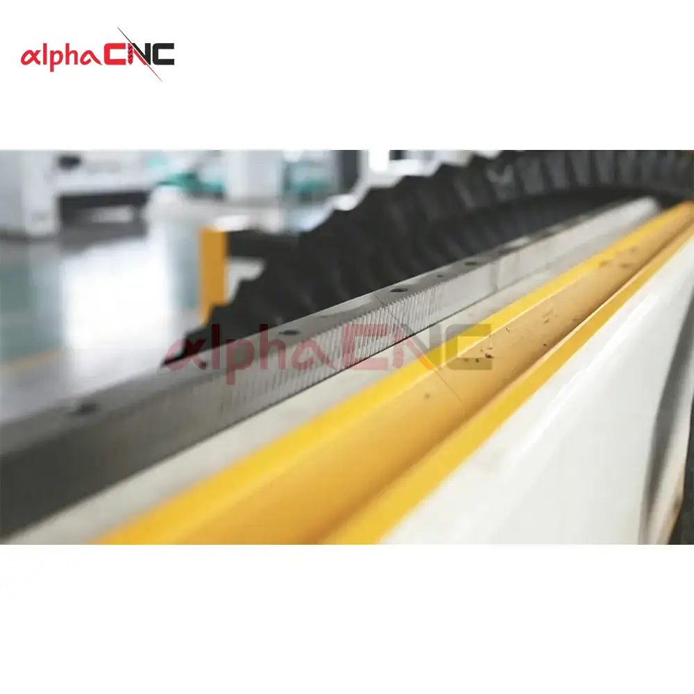 Helical rack and pinion drive for heavy‑duty stone CNC router
