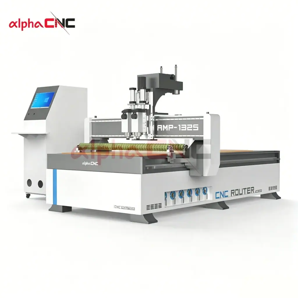 Aluminum composite panel CNC router with dual‑process grooving and cutting