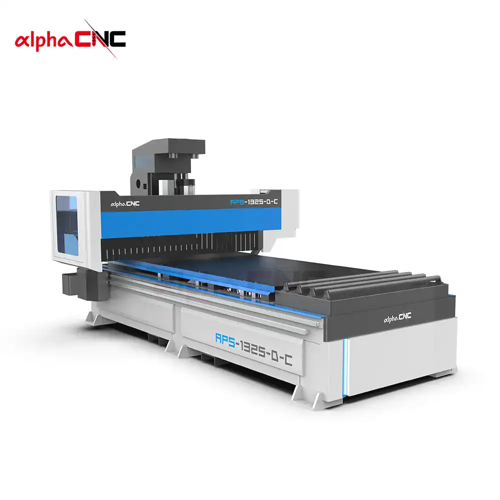 Alpha CNC APS-1325-D-C Left Side with Guarded ATC