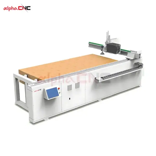 Industrial Automatic Labeling CNC Router for Wood Panel Furniture Production