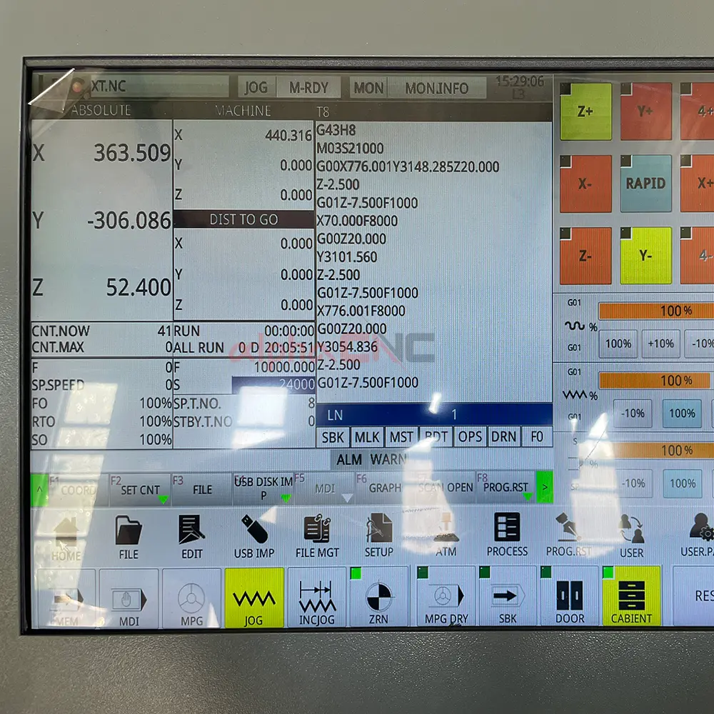 CNC Control Panel Operation Interface
