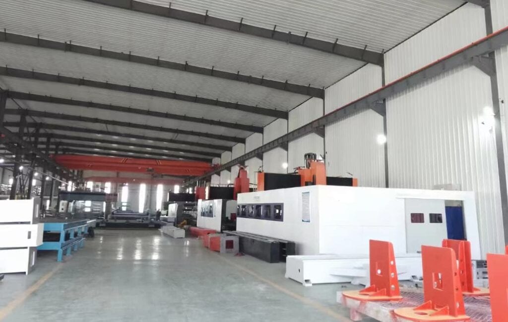 Interior view of the Alpha CNC router factory