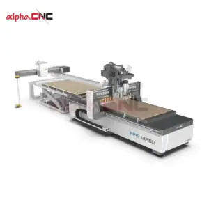 Steel-Frame Nesting CNC Router - Left-Side Detail