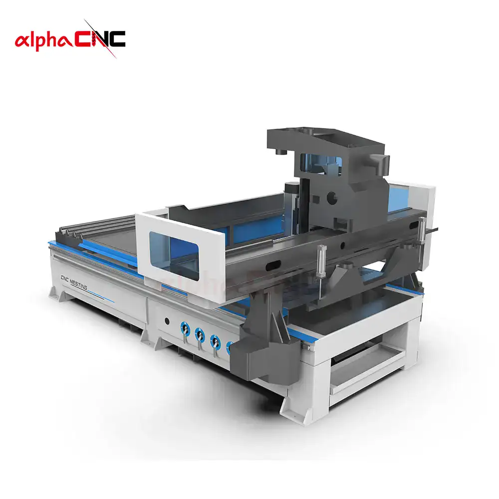 Alpha CNC APS-1325-D-C Close-Up of Gantry