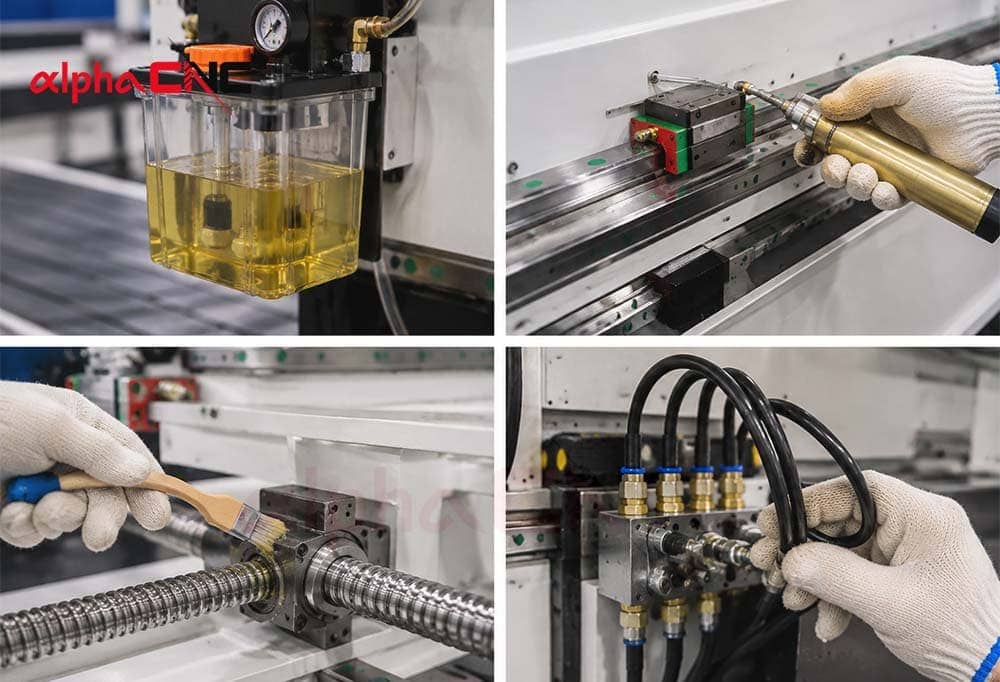Lubricate CNC Router Moving Components-maintenance