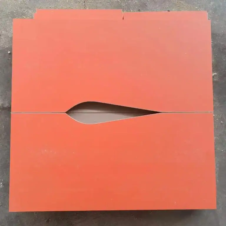 Collection of handle-free drawers with edge banded finishes