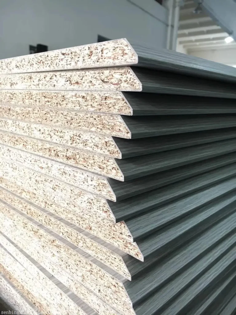 Various wardrobe panels with consistent PVC edge banding finishes, showing high-volume production results