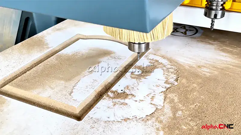 Particle board processing process