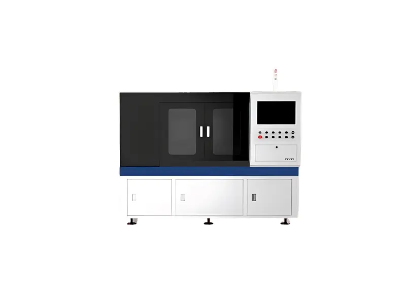 Alpha CNC laser cutter processing aluminum sheets