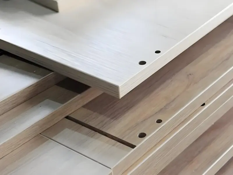 Close-up detail of an intricately carved wooden furniture component, demonstrating high-precision CNC routing capabilities