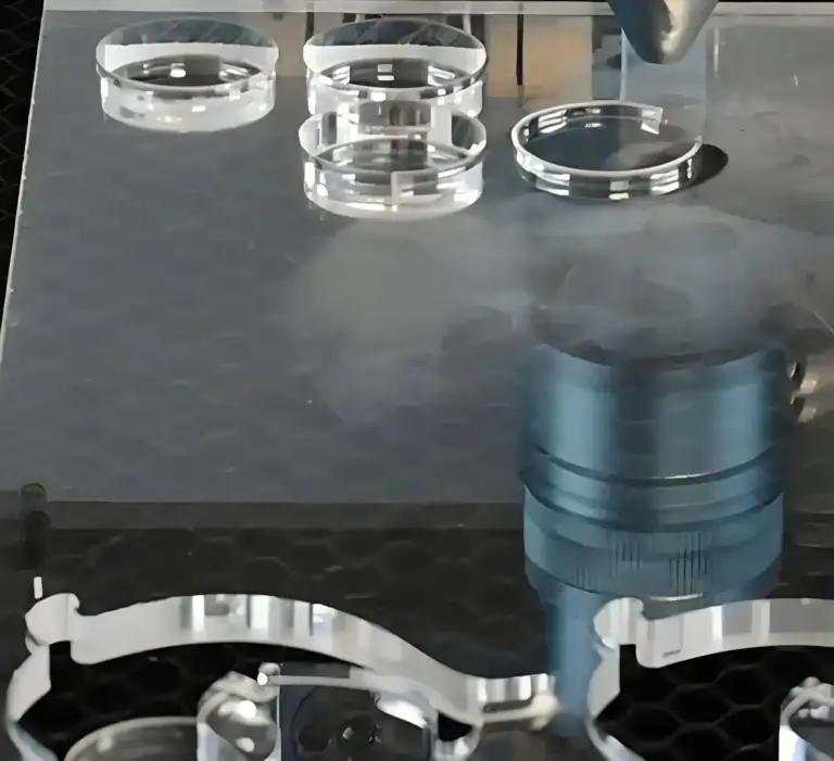 Cut by our CO2 laser cutting machine for the sign-making industry - no fraying, no post-processing required.