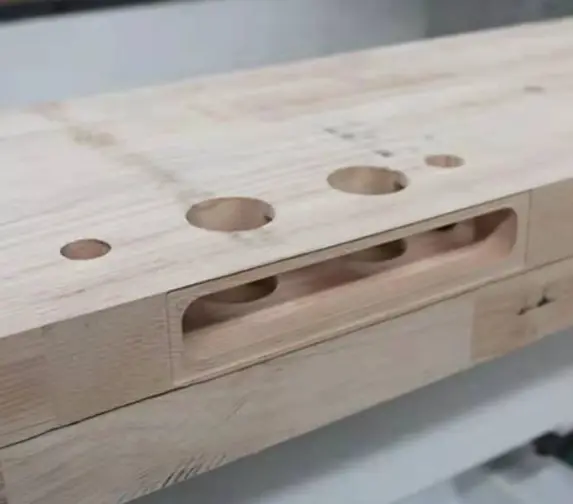 Stack of accurately sized solid wood stair balusters