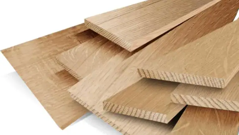 Precisely cut wooden parts from a CNC router for cabinet assembly