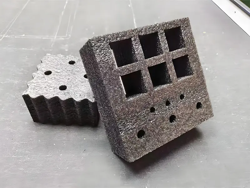 Close-Up of Digital Cutting Tool Head Performing Precision Cut