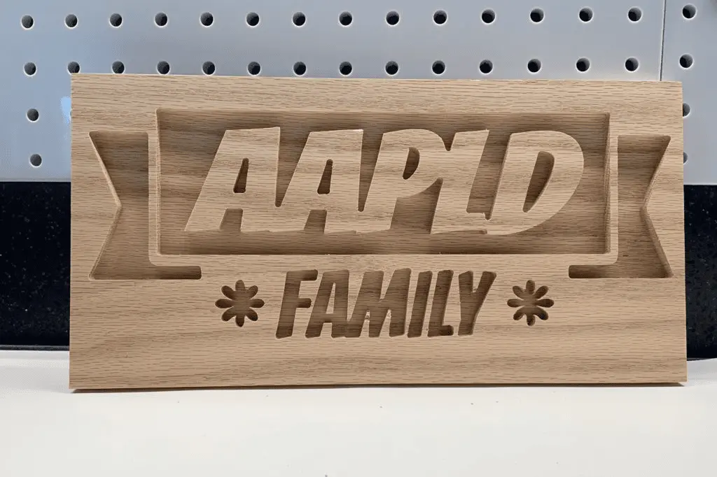 Finished 3D wood sculpture and ornate furniture component carved by a multi-axis CNC router, illustrating complex design realization and artistic application.