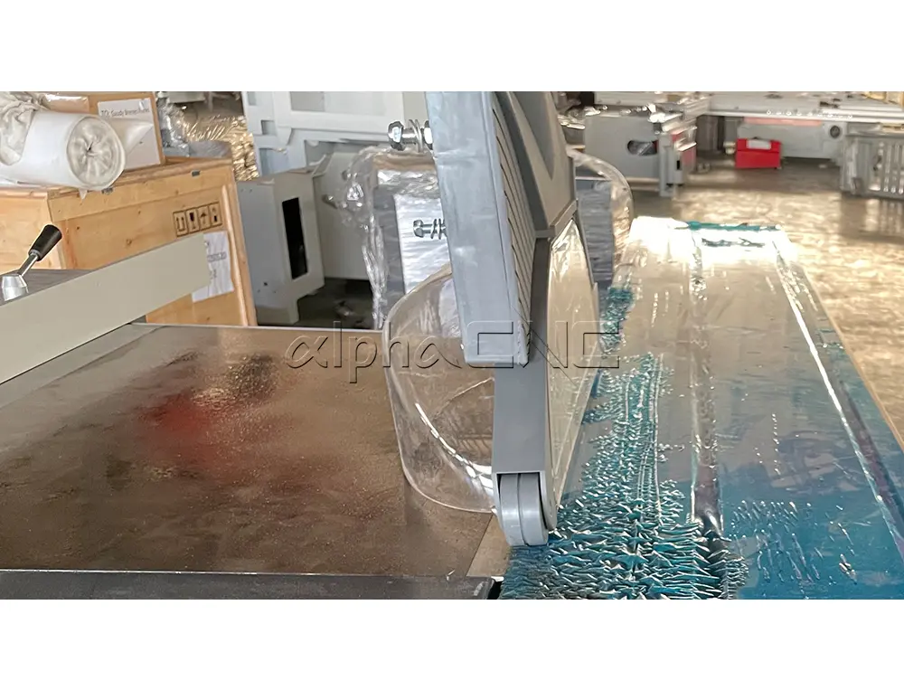 Precision sliding table saw panel