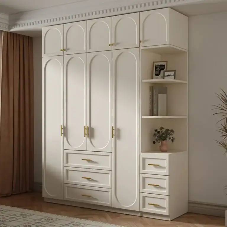 Premium European kitchen cabinet furniture sample with refined details