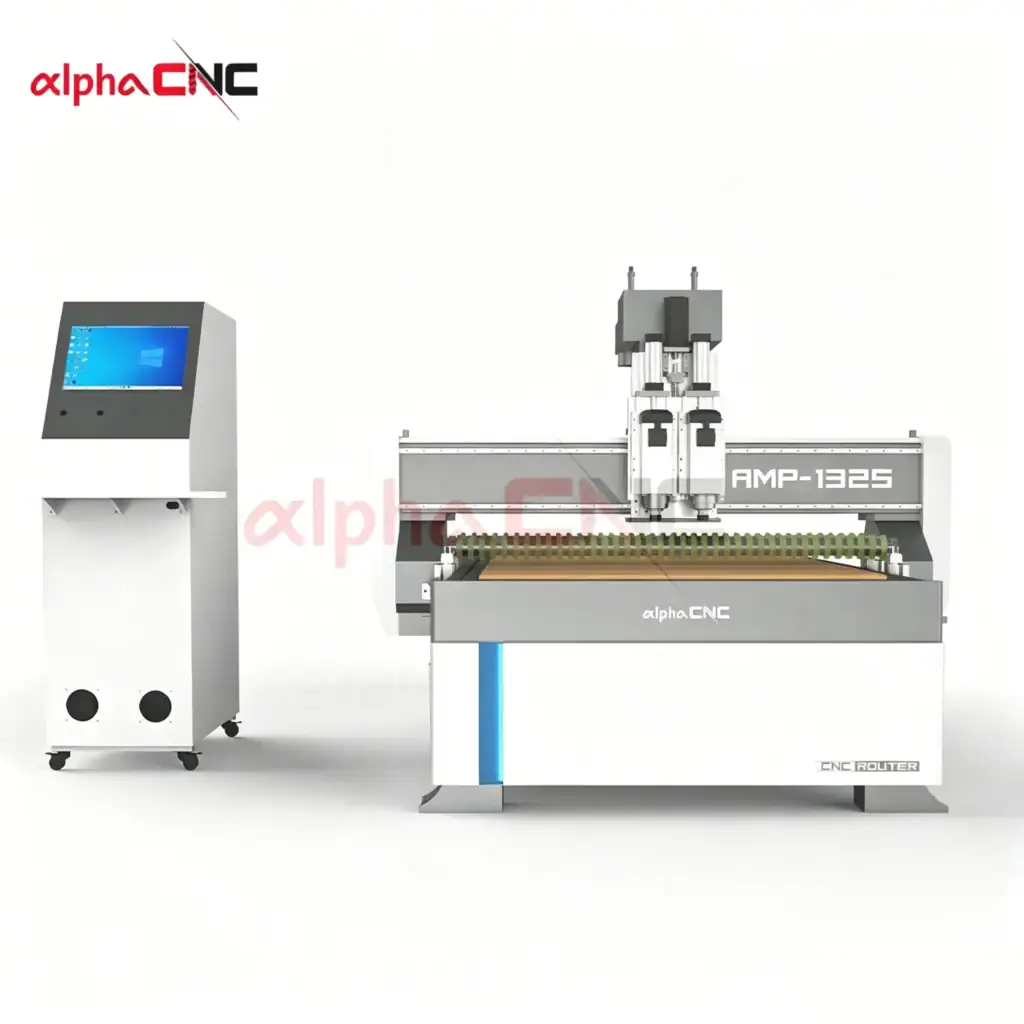 Double‑process CNC router for ACP grooving and cutting