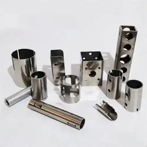 powder-coated laser-cut metal tubes