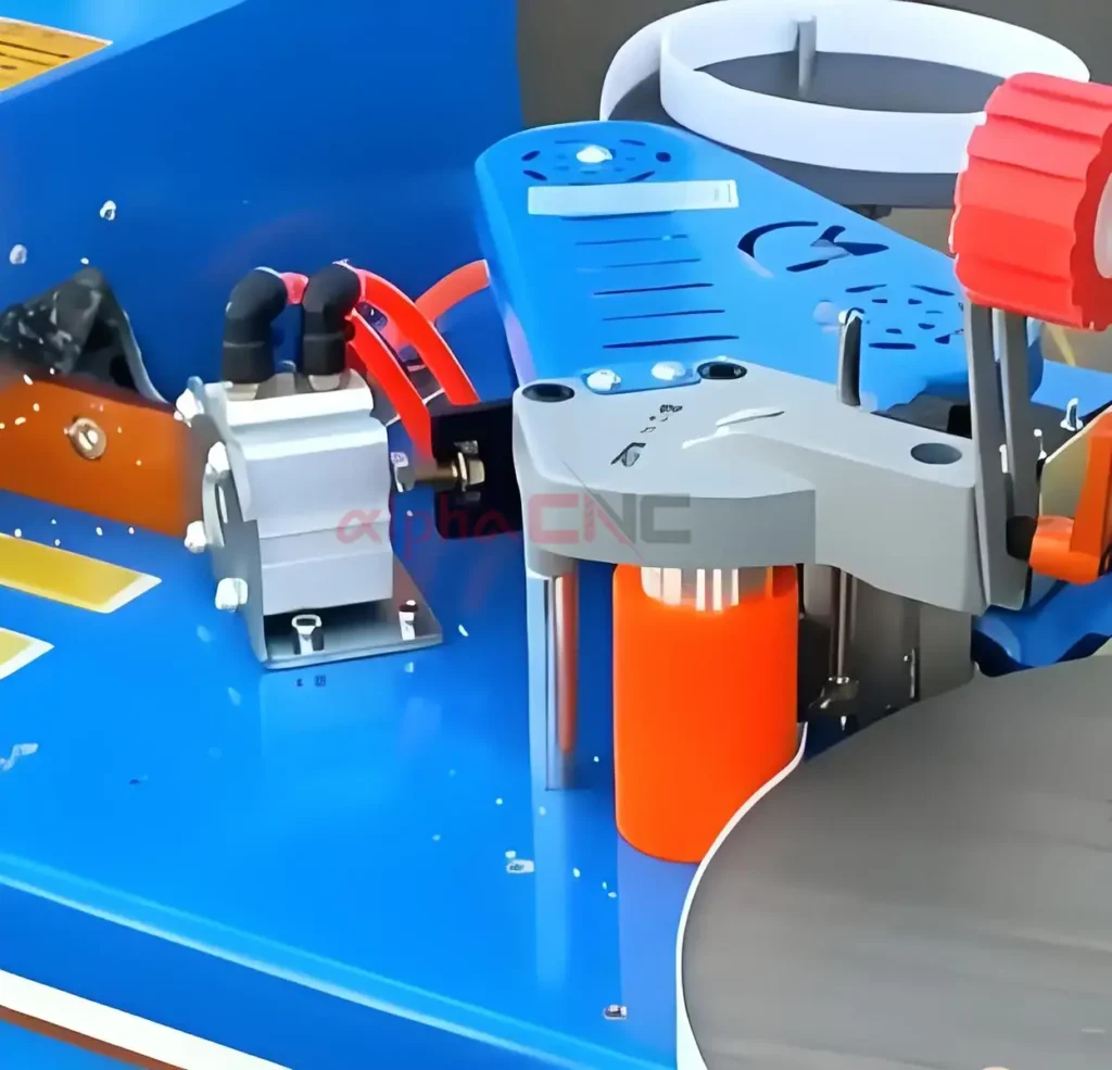 Key component and sturdy construction of the all-in-one manual trimming and polishing edge bander