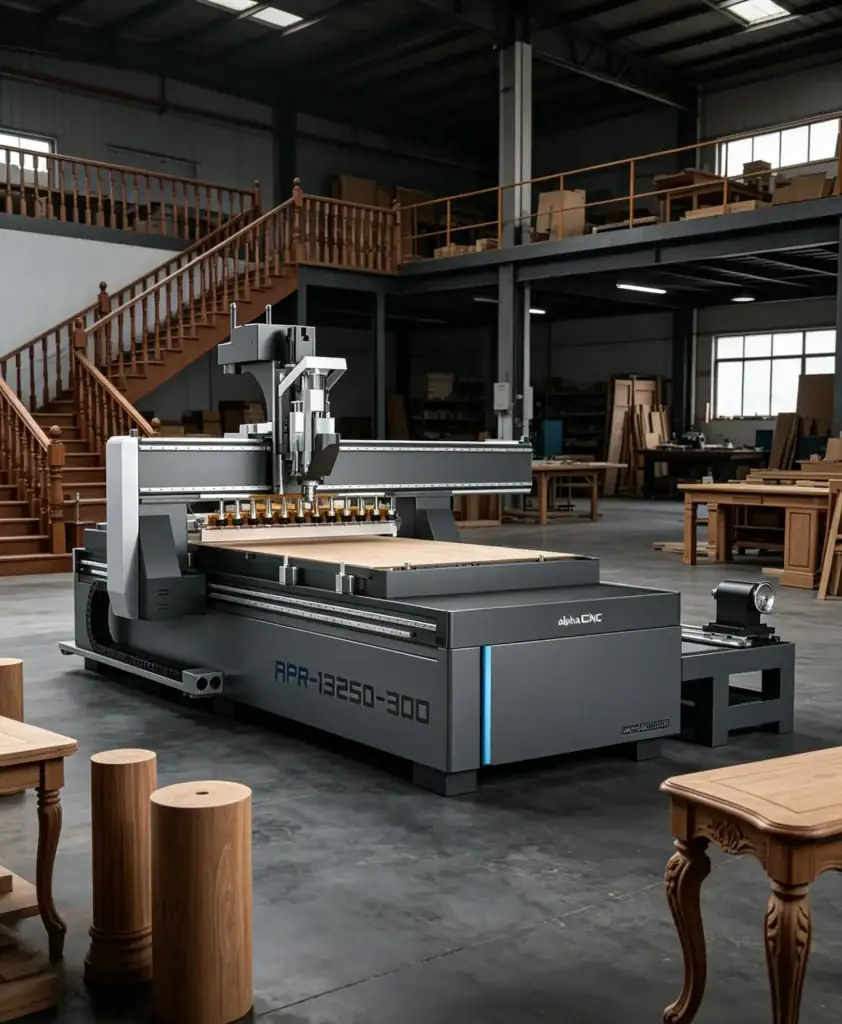 Rotary Axis CNC Router Industrial Application