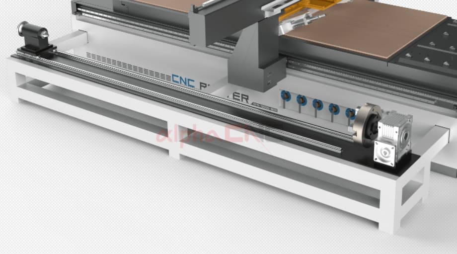 Rotary Axis for Cylindrical Workpiece Machining