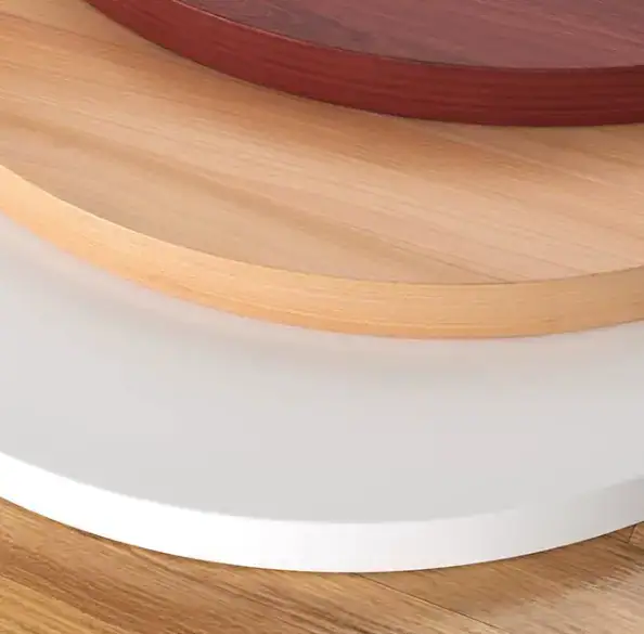 DWS-190 Edge Banding Machine for Shaped Panel - Circular Edge Example with 45° Head Rotation