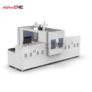 Alpha CNC Six-Side Drill Side Perspective in Factory