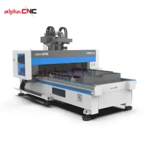 Side Angle of 1325 CNC Router with T-Slot Table