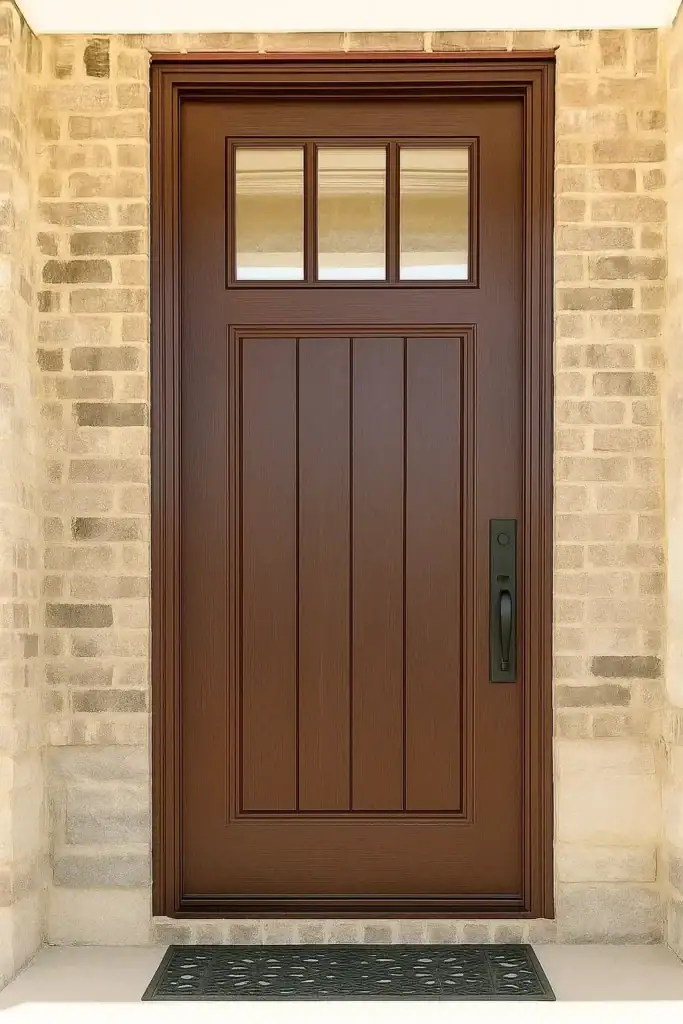 Plate Type Minimalist Wooden Door