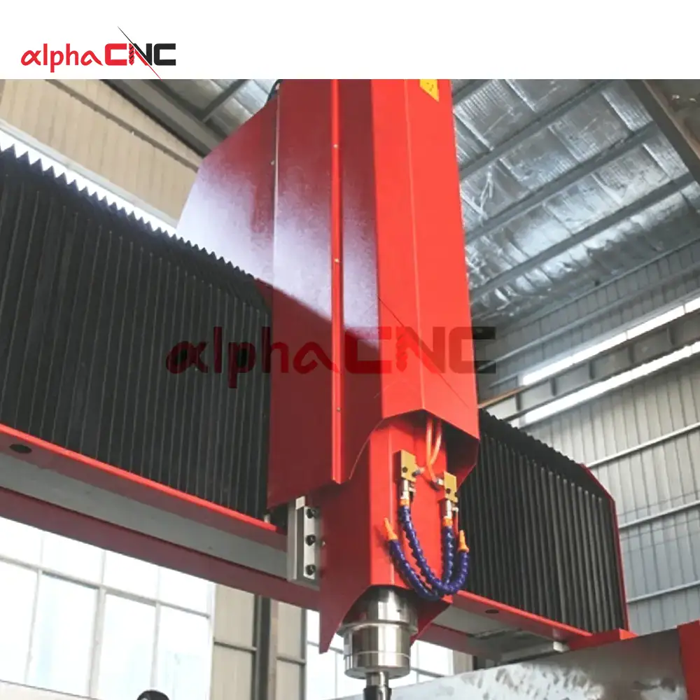 Stone CNC router spindle with water cooling pipe