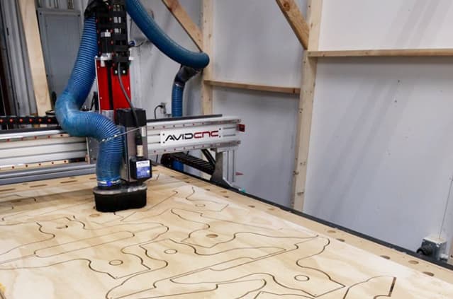 The machining process of the Avid CNC PRO4896