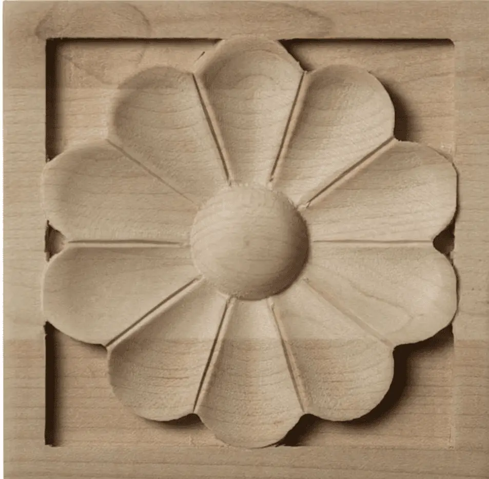 CNC machined walnut wood furniture component demonstrating precision joinery