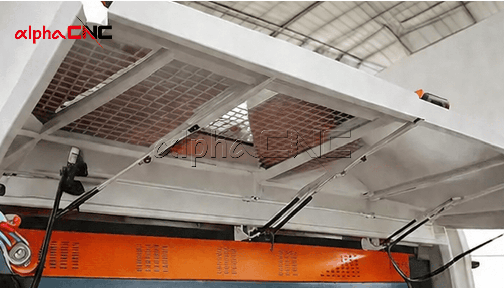 Wood panel sanding machine top dust protection cover
